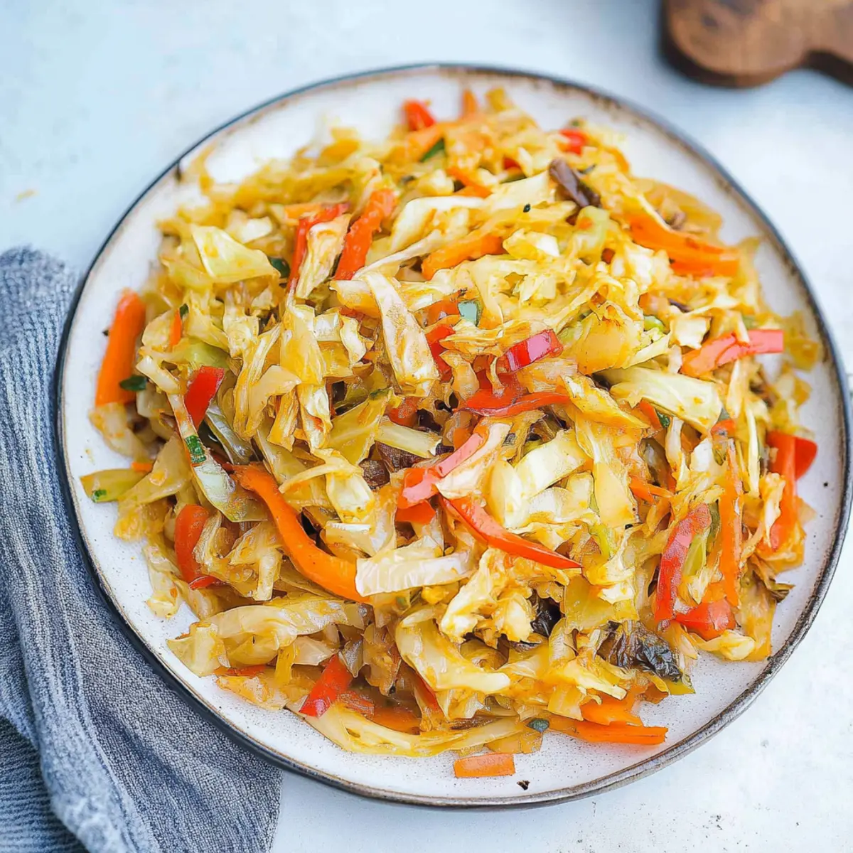 Jamaican fried cabbage