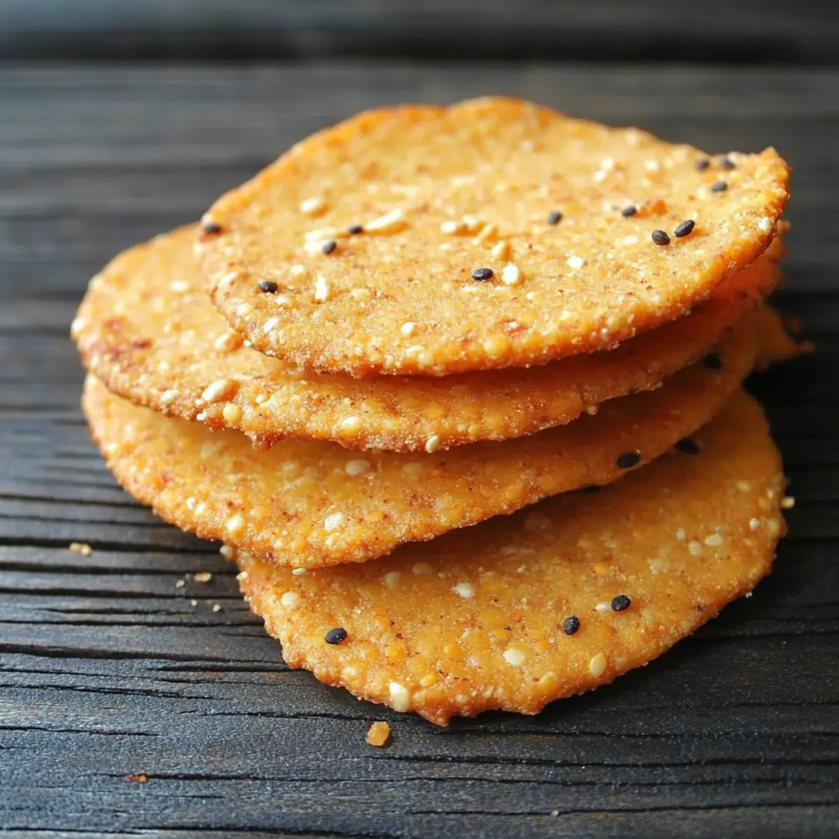 Red Lentil Crackers