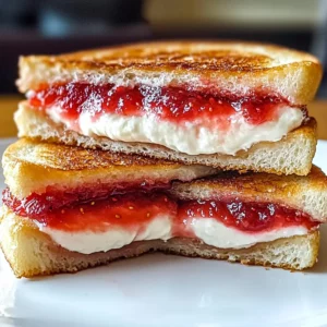 Fried Strawberry Cheesecake Sandwiches