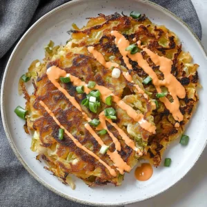 Ultra crispy cabbage pancake