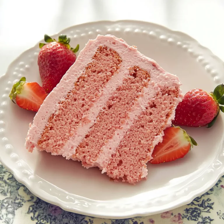 Homemade Strawberry Cake