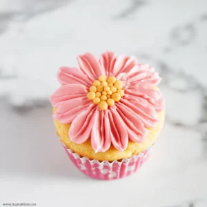 Gerbera Daisy Cupcakes