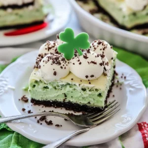 Shamrock Dessert Lasagna