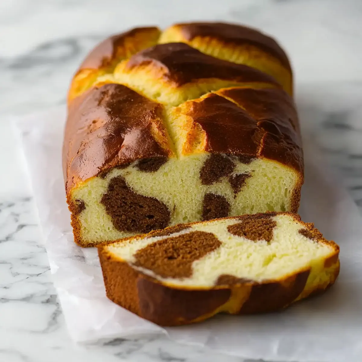 Marble Brioche Bread