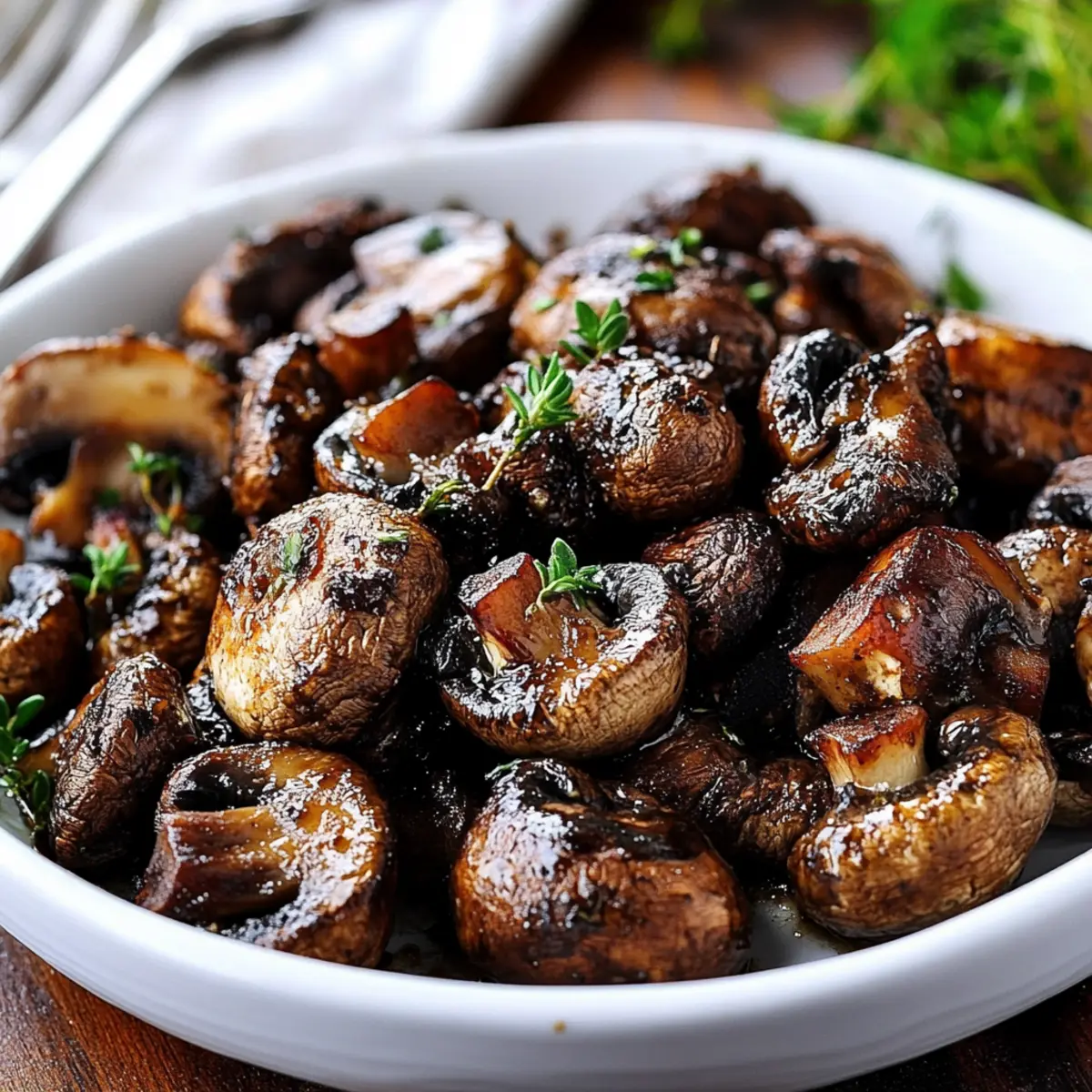 Balsamic Roasted Mushrooms