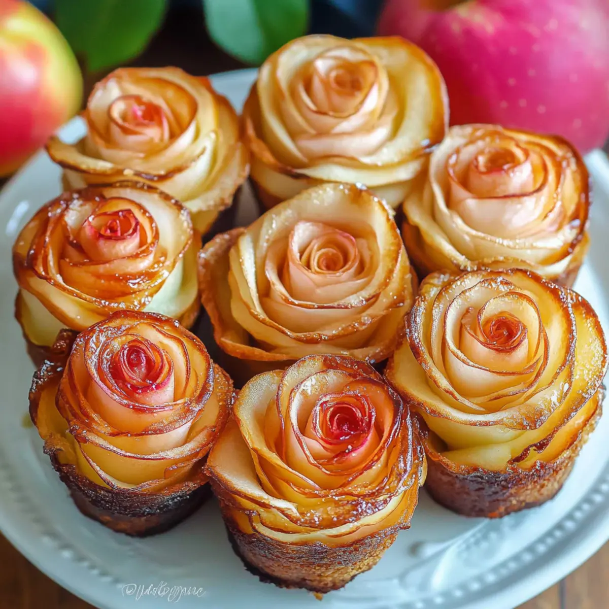 Elegant Apple Roses