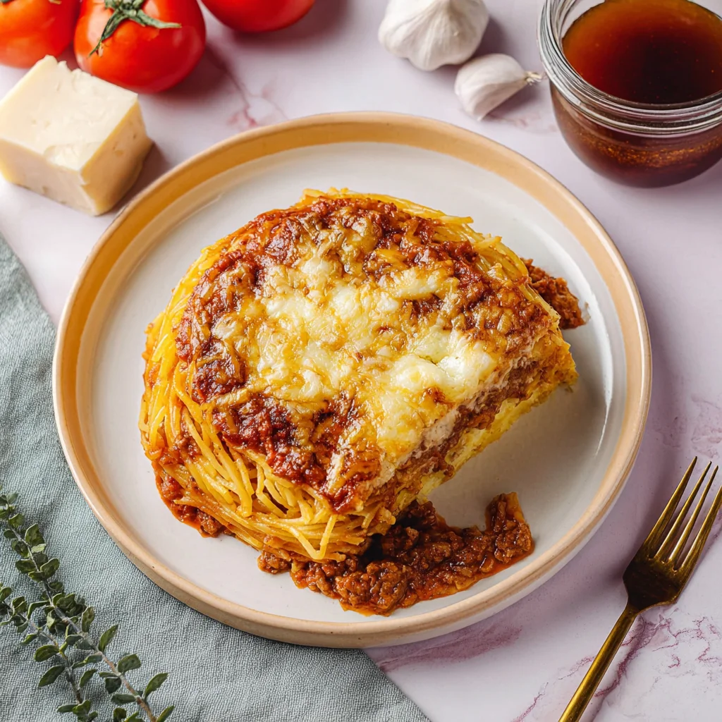 spaghetti pie recipe: Cheesy and Comforting Delight