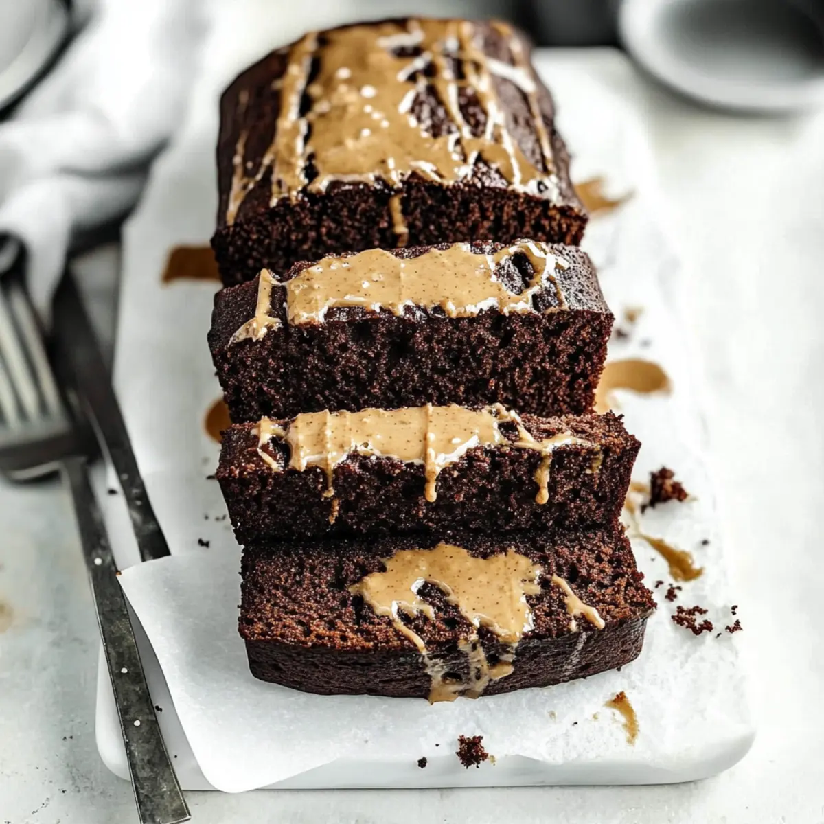 Chocolate Peanut Butter Banana Bread