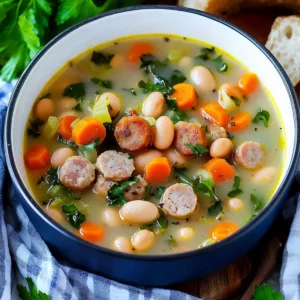 Creamy Bean Soup with Sausage