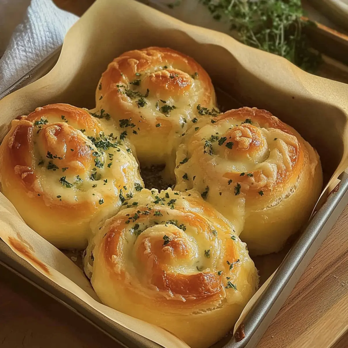 Buttery Cheese Garlic Rolls