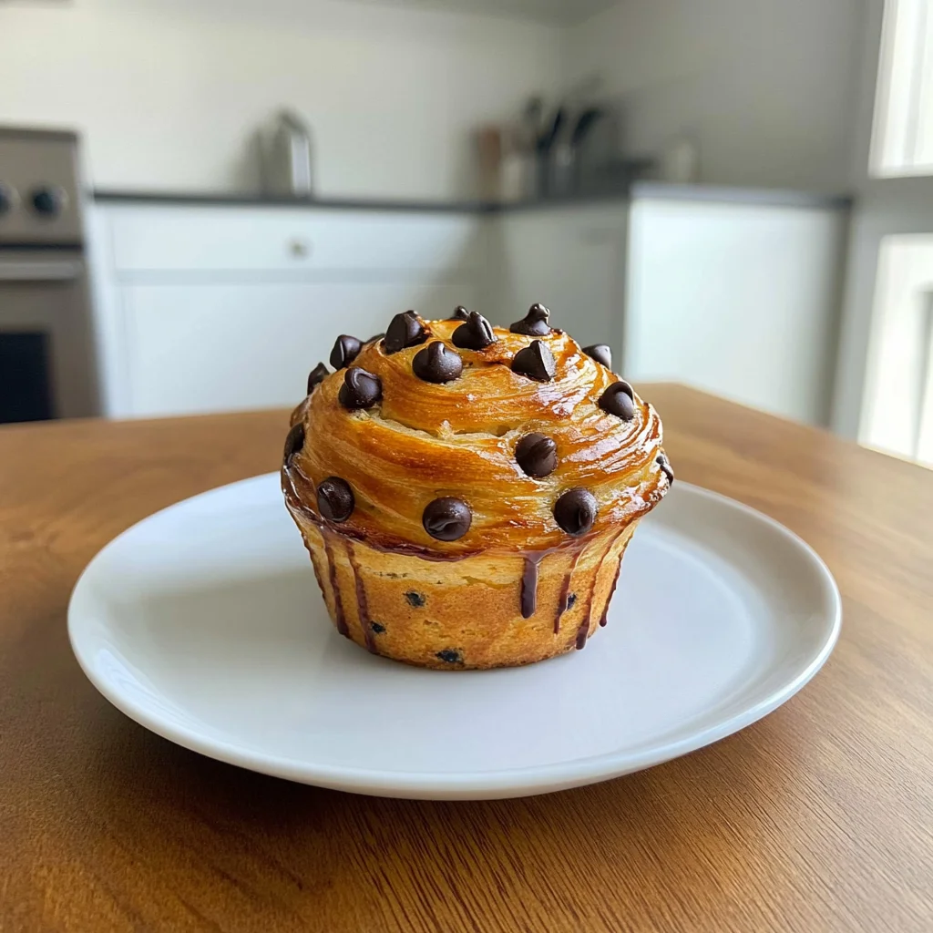 Chocolate Chip Cruffins: Gooey and Irresistible Delight