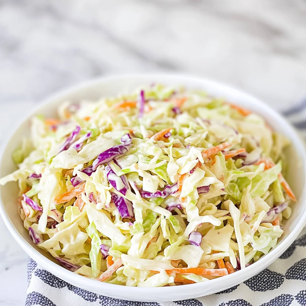 Classic Sweet Coleslaw: Refreshingly Creamy Delight