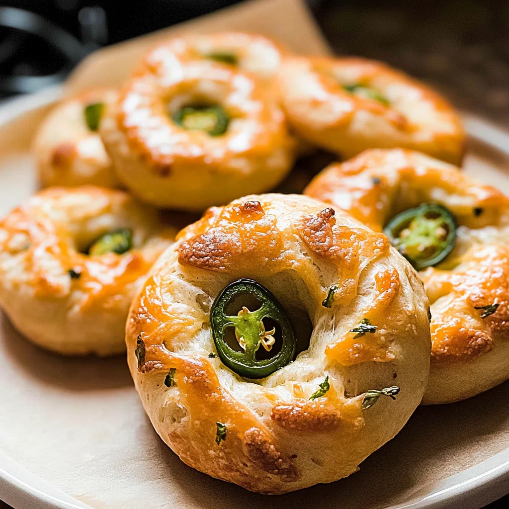 Jalapeño Cheddar High-Protein Bagels: Irresistibly Cheesy