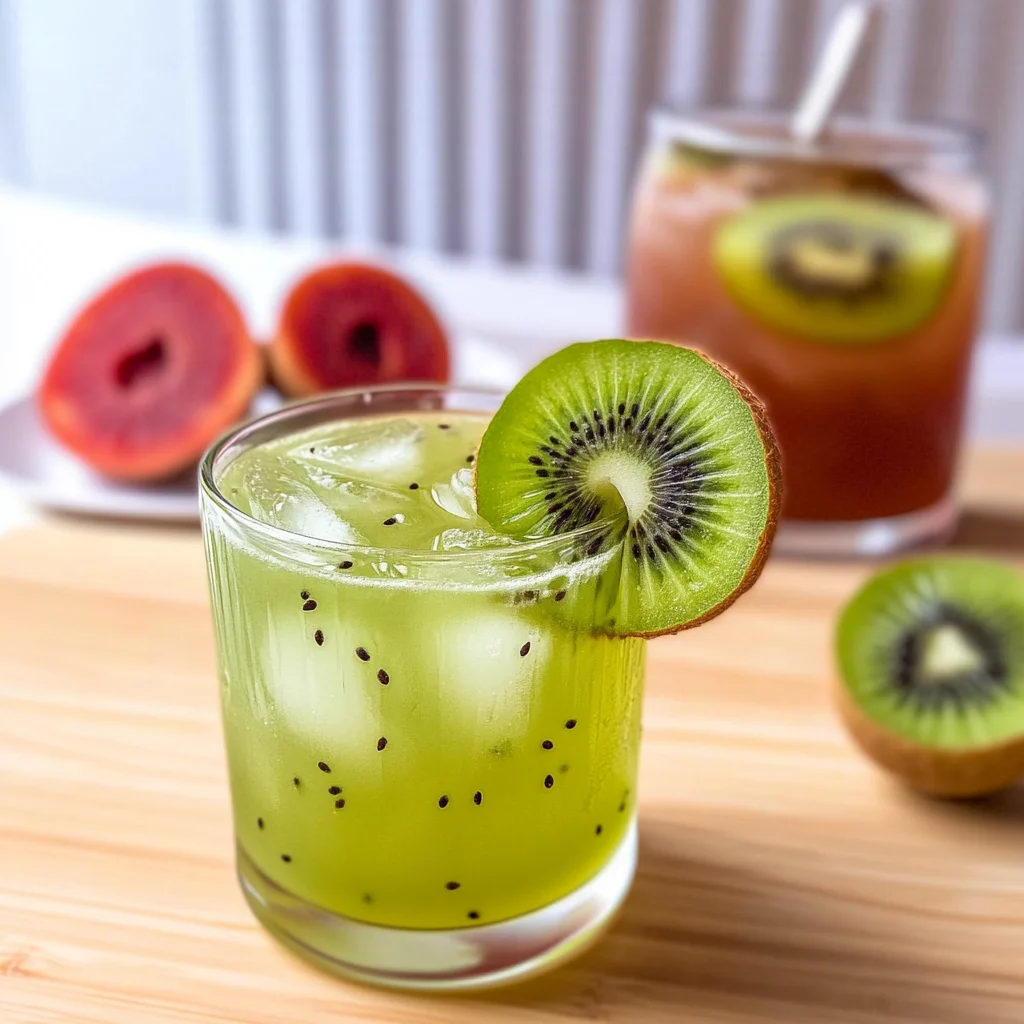 Kiwi Sake Cocktail: Refreshingly Tangy Delight