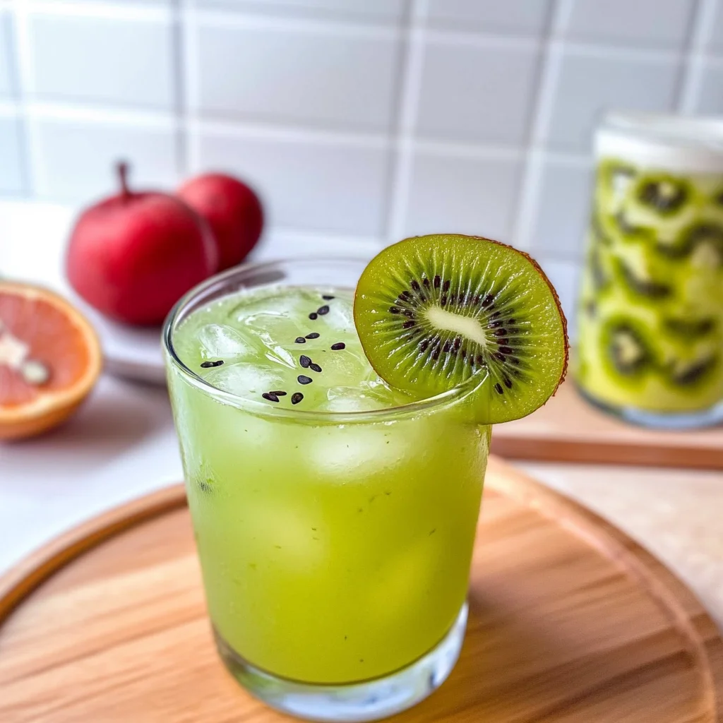 Kiwi Sake Cocktail: Refreshingly Tropical Bliss