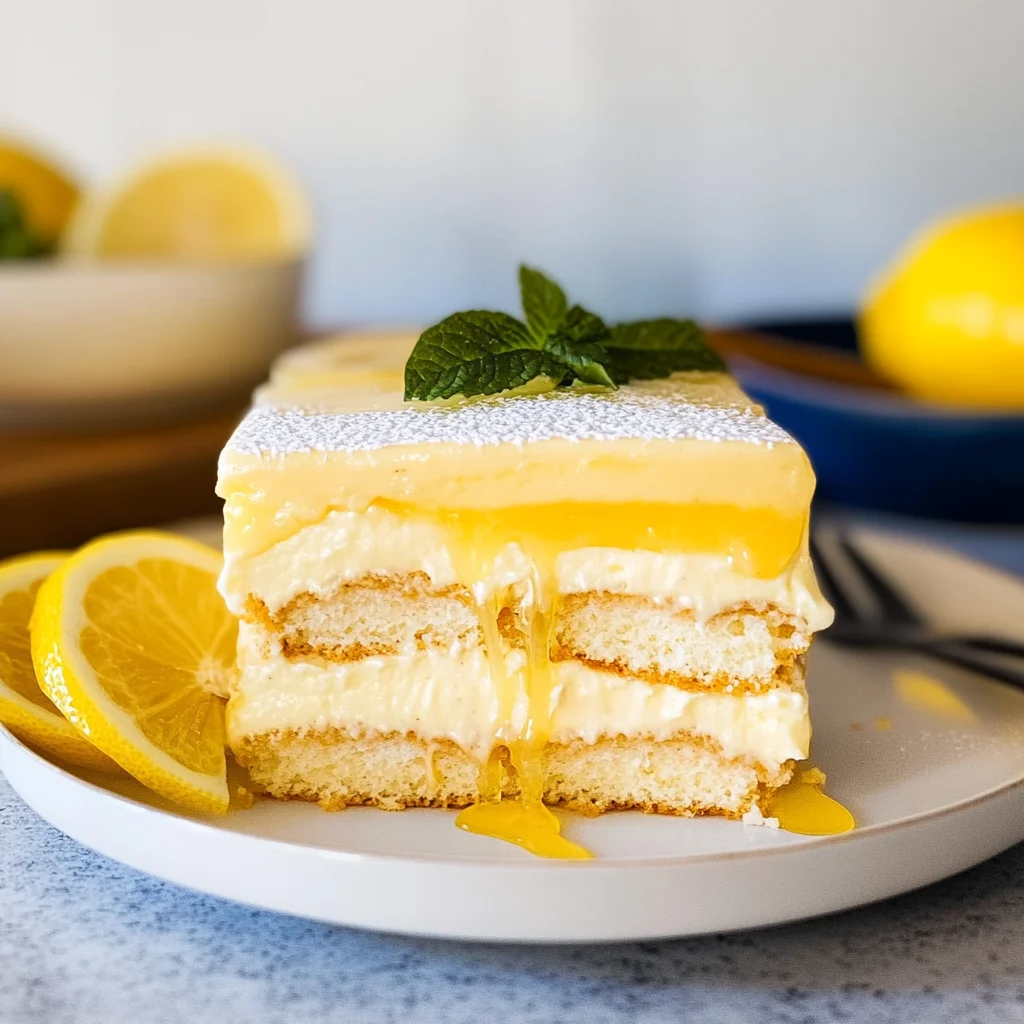 Lemon Tiramisu: Refreshingly Creamy Delight Awaits