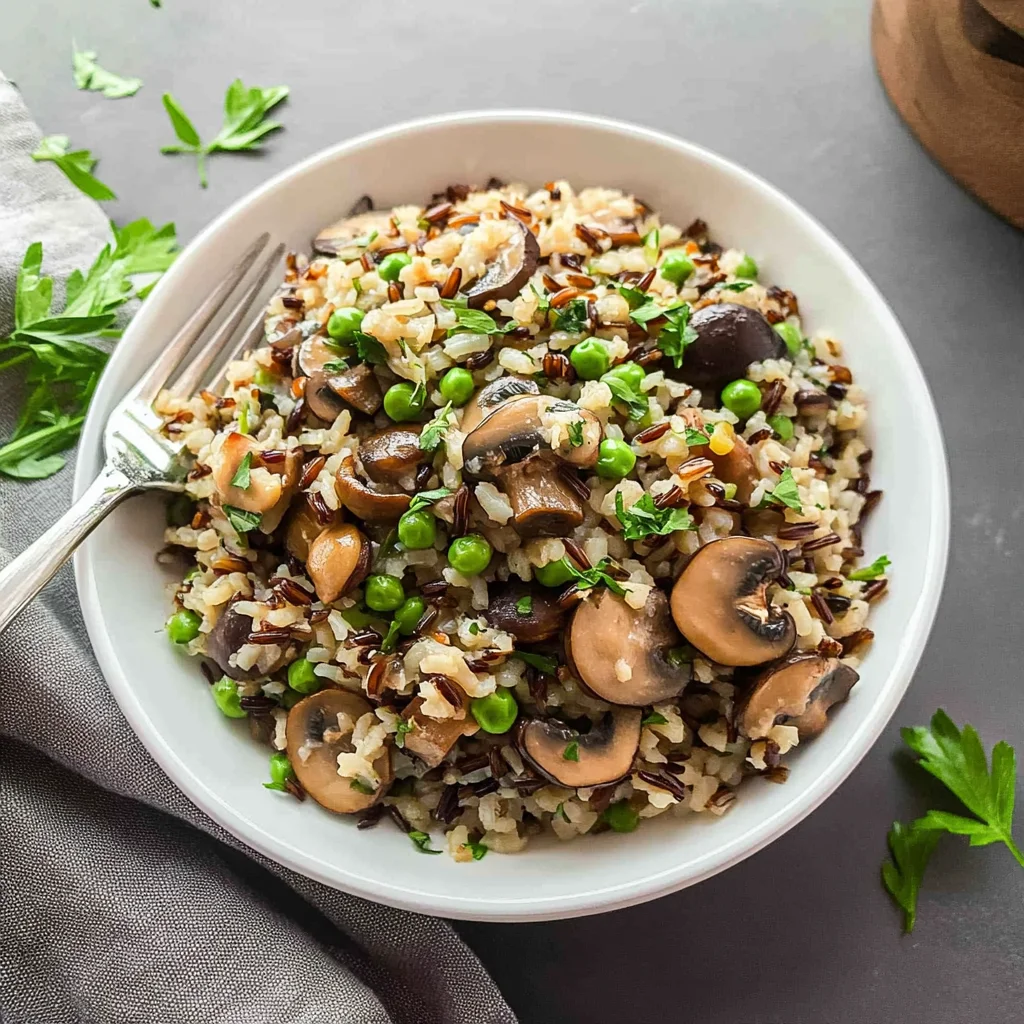 Mushroom & Wild Rice Pilaf: Cozy and Flavorful Delight