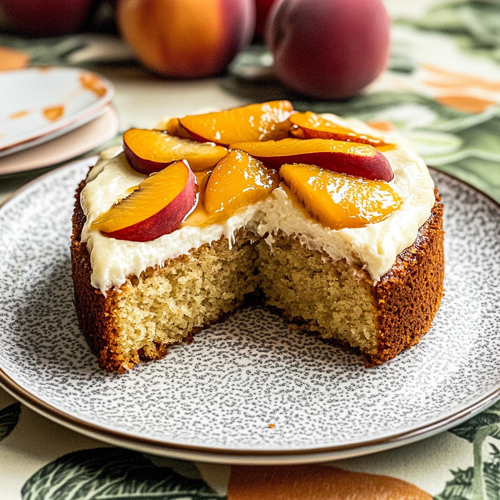 Peach Almond Cake: Irresistibly Moist and Fruity Delight
