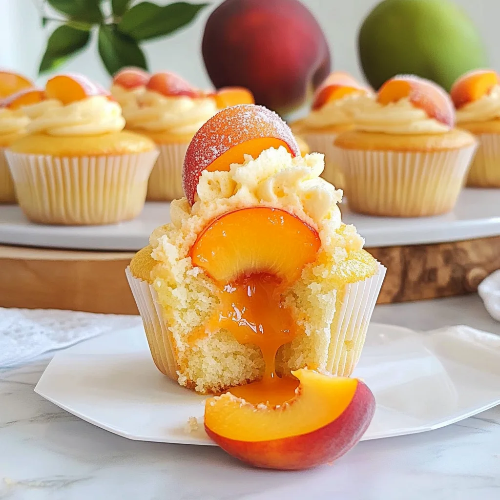 Peach Bellini Cupcakes: Sweet Summer Delight