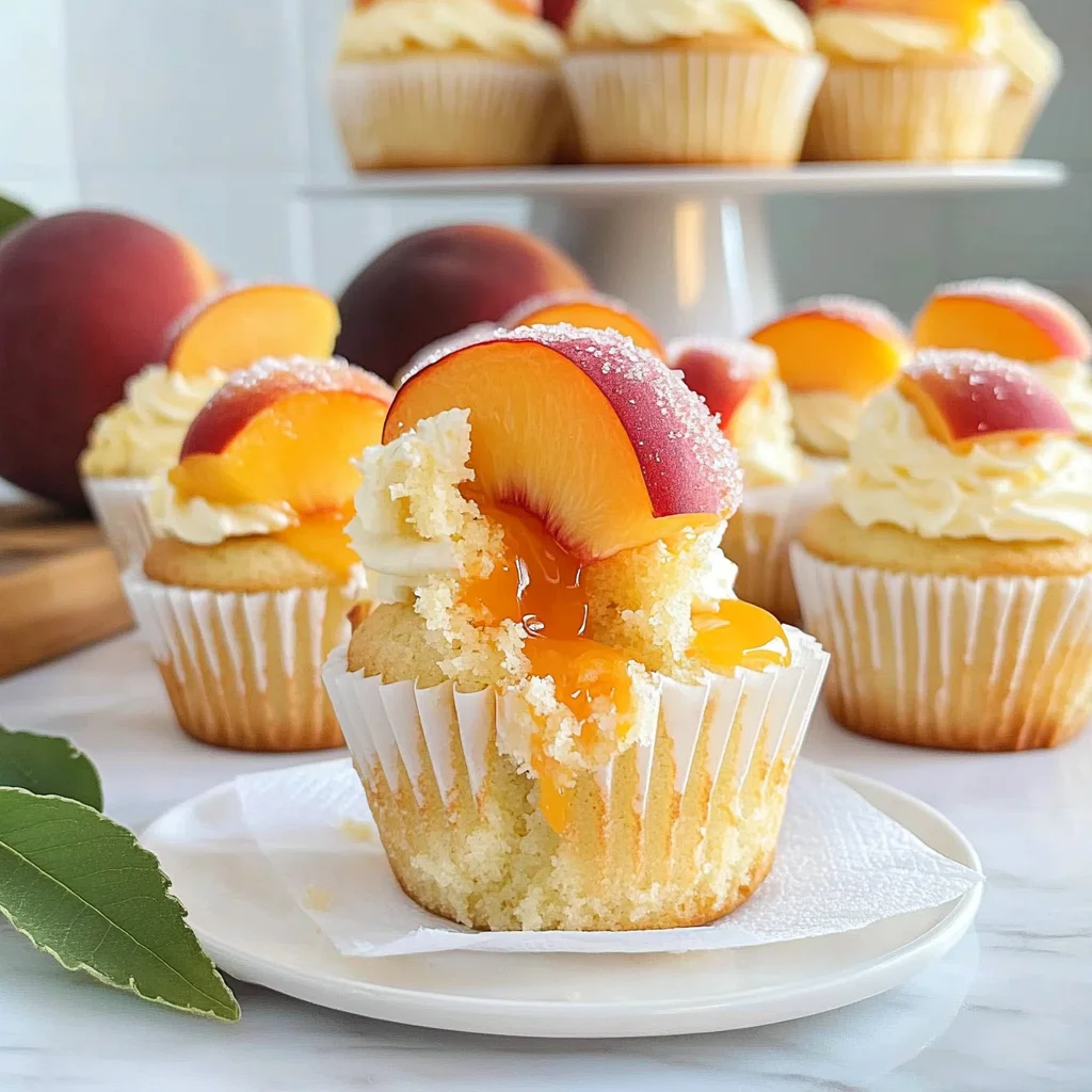 Peach Bellini Cupcakes: Sweet Summer Delight