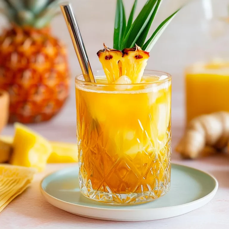 Pineapple Ginger Iced Tea: Refreshingly Tropical Delight