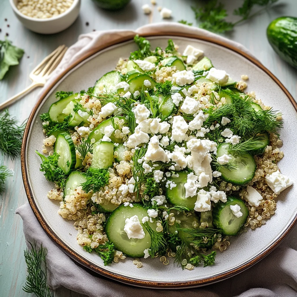 Quinoa Cucumber Salad with Feta: Refreshingly Delicious
