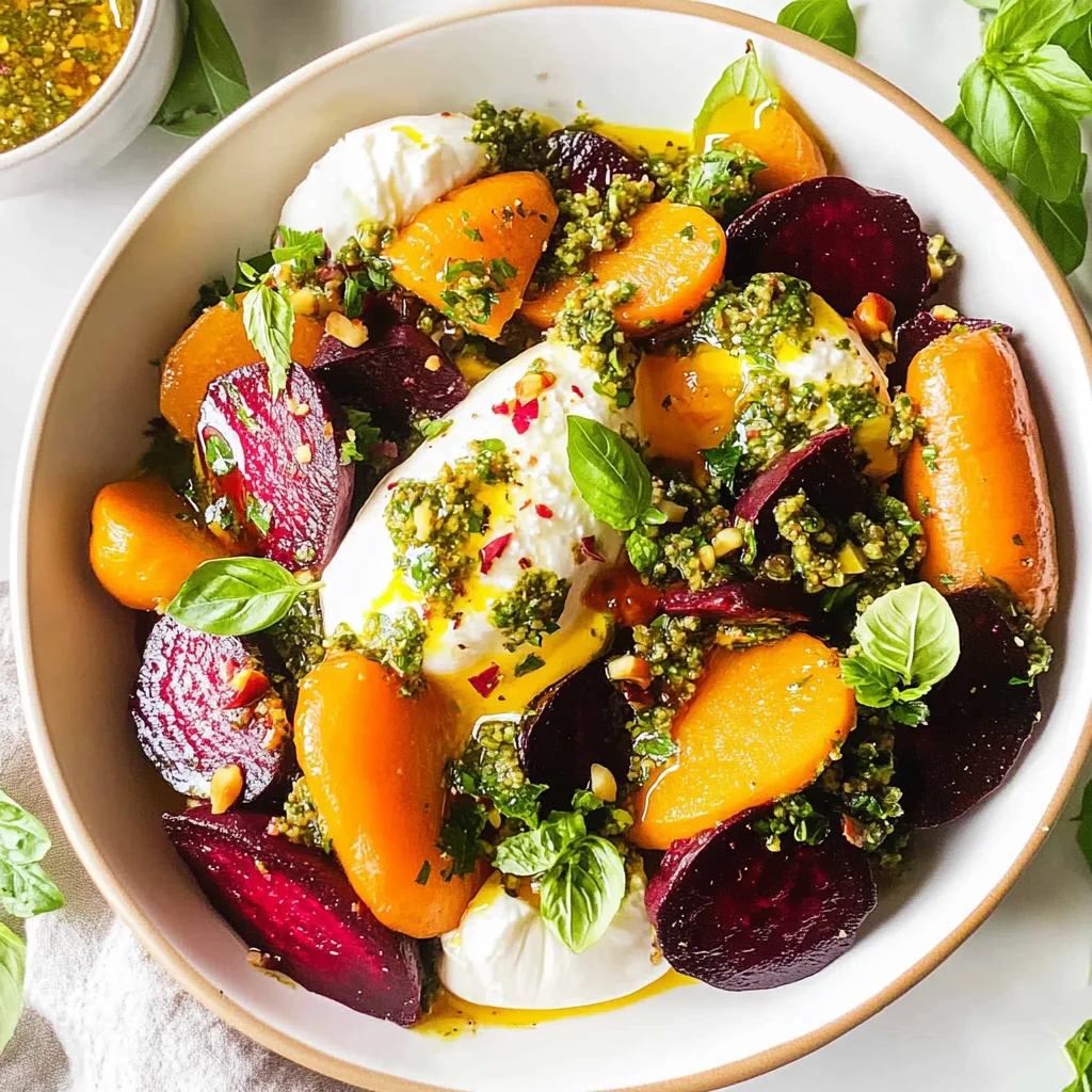 Roasted Beets and Carrots Salad with Burrata: Indulgent D...