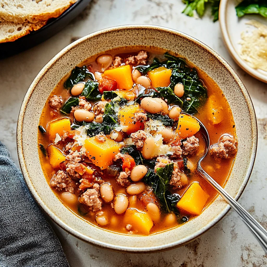 Sausage, Squash, Bean and Chard Soup: A Cozy Delight
