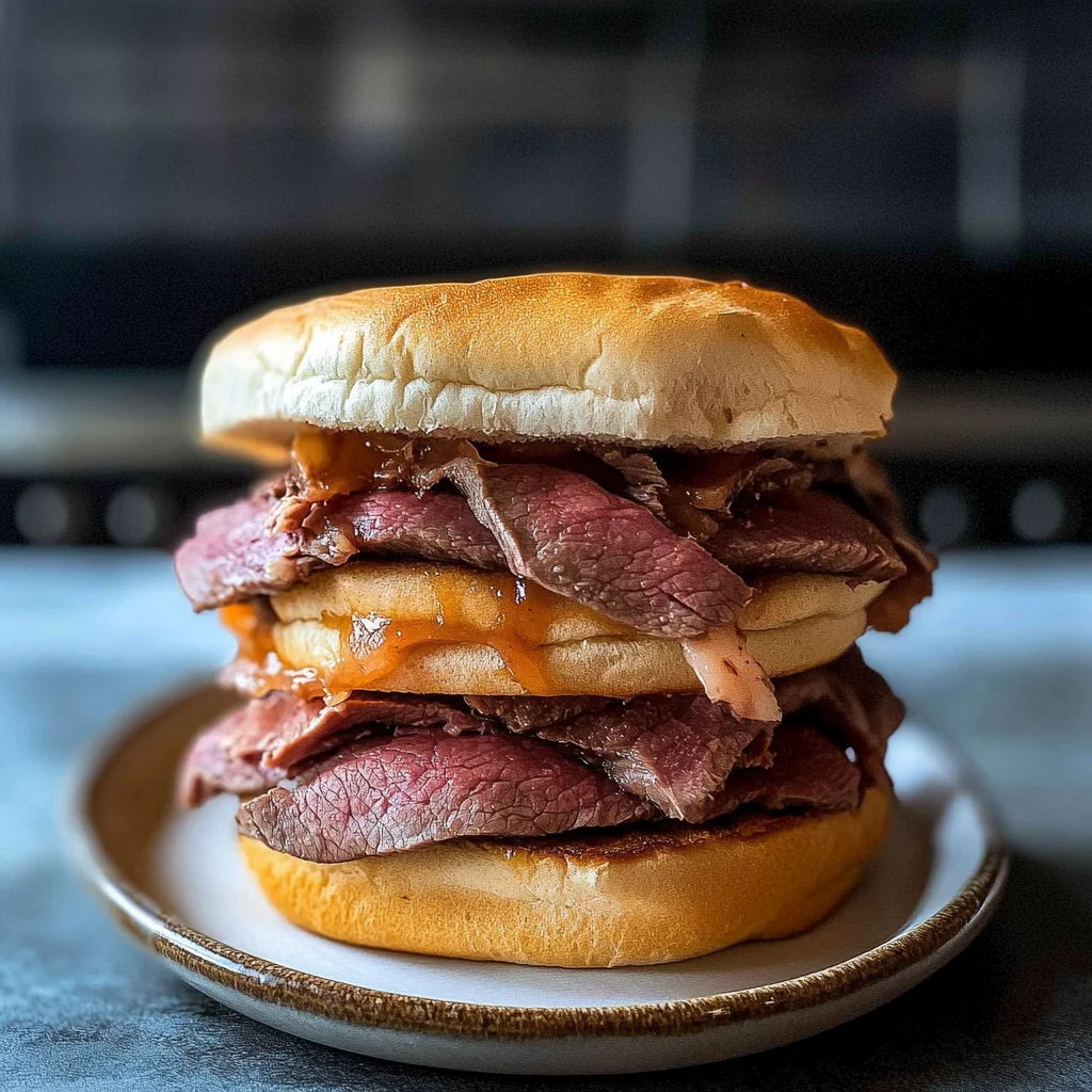 Smoked Eye of Round Roast Beef Sandwiches: Irresistibly T...