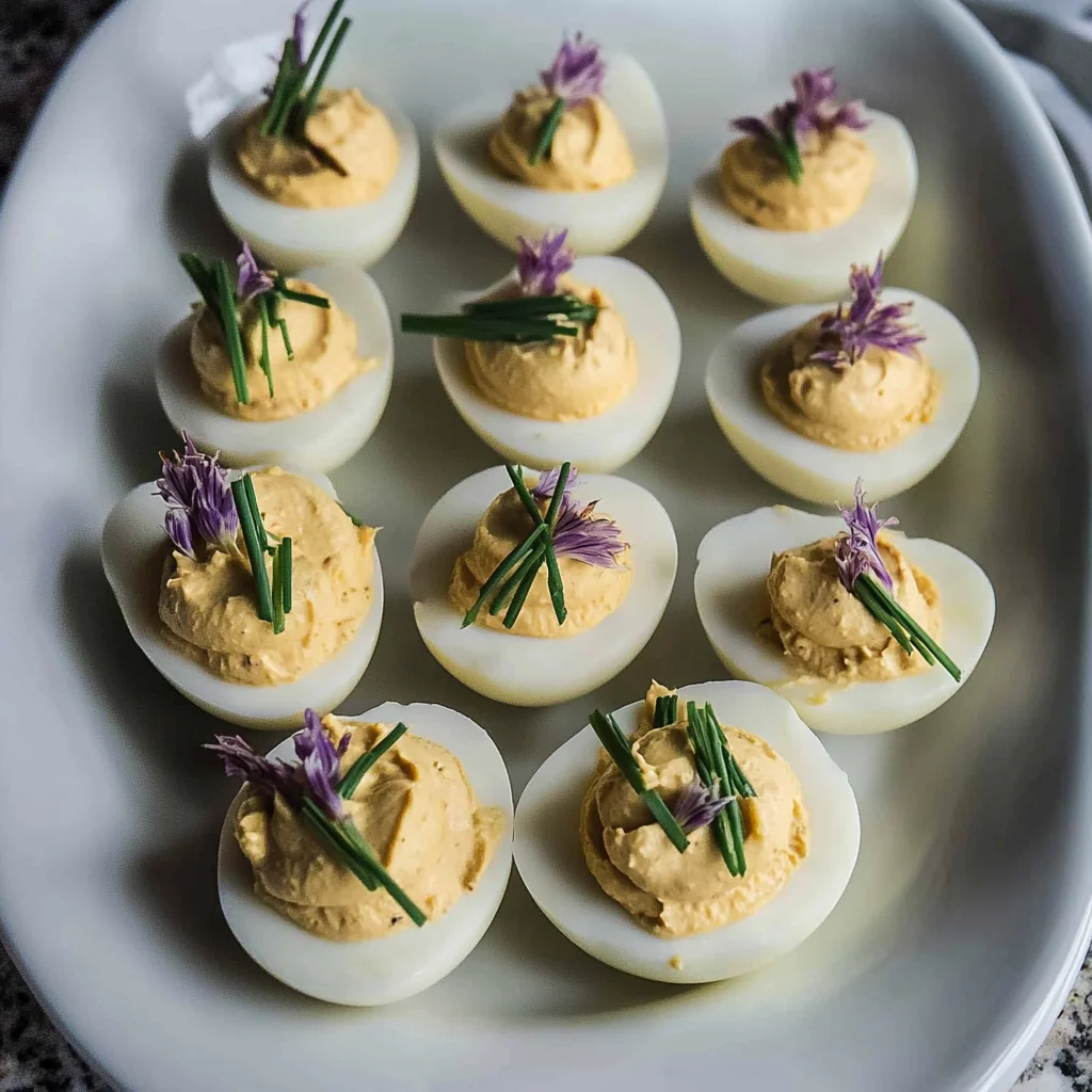 Truffle Oil & Chive Deviled Eggs: Gourmet Flavor Bliss