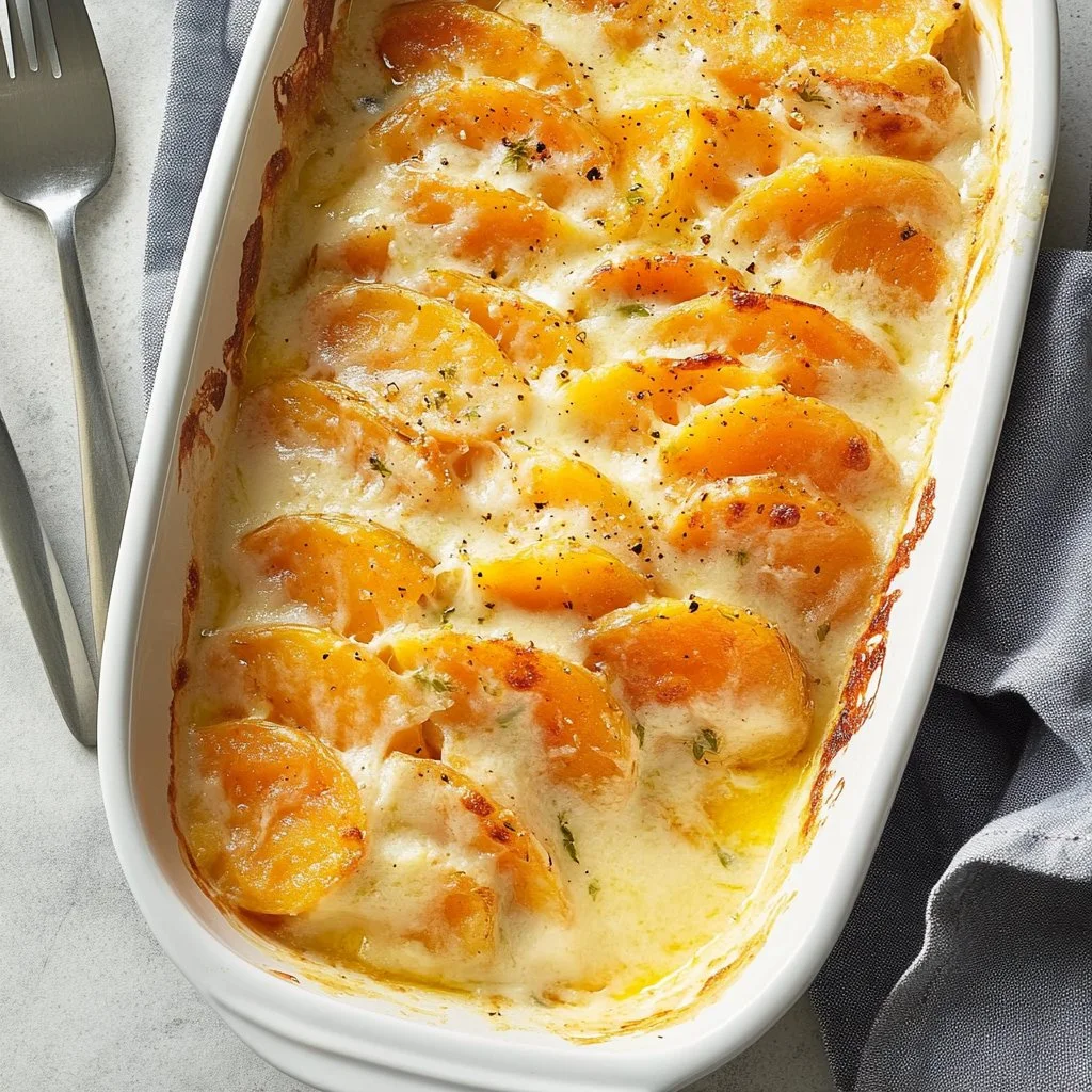 White & Sweet Scalloped Potatoes: Decadent & Creamy Delight