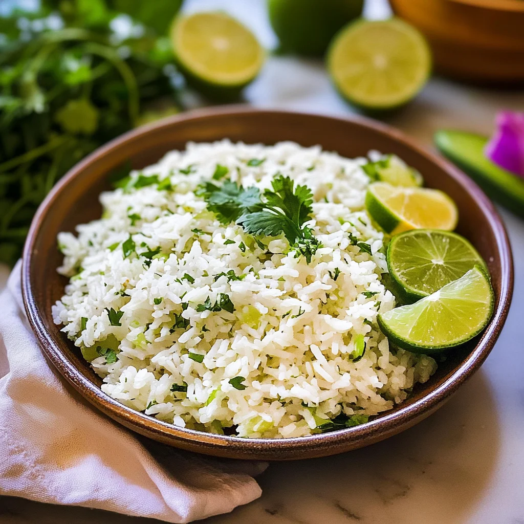 cilantro lime rice: Zesty and Refreshing Side Dish
