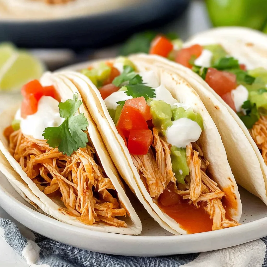 shredded chicken tacos: Flavorful Weeknight Delight