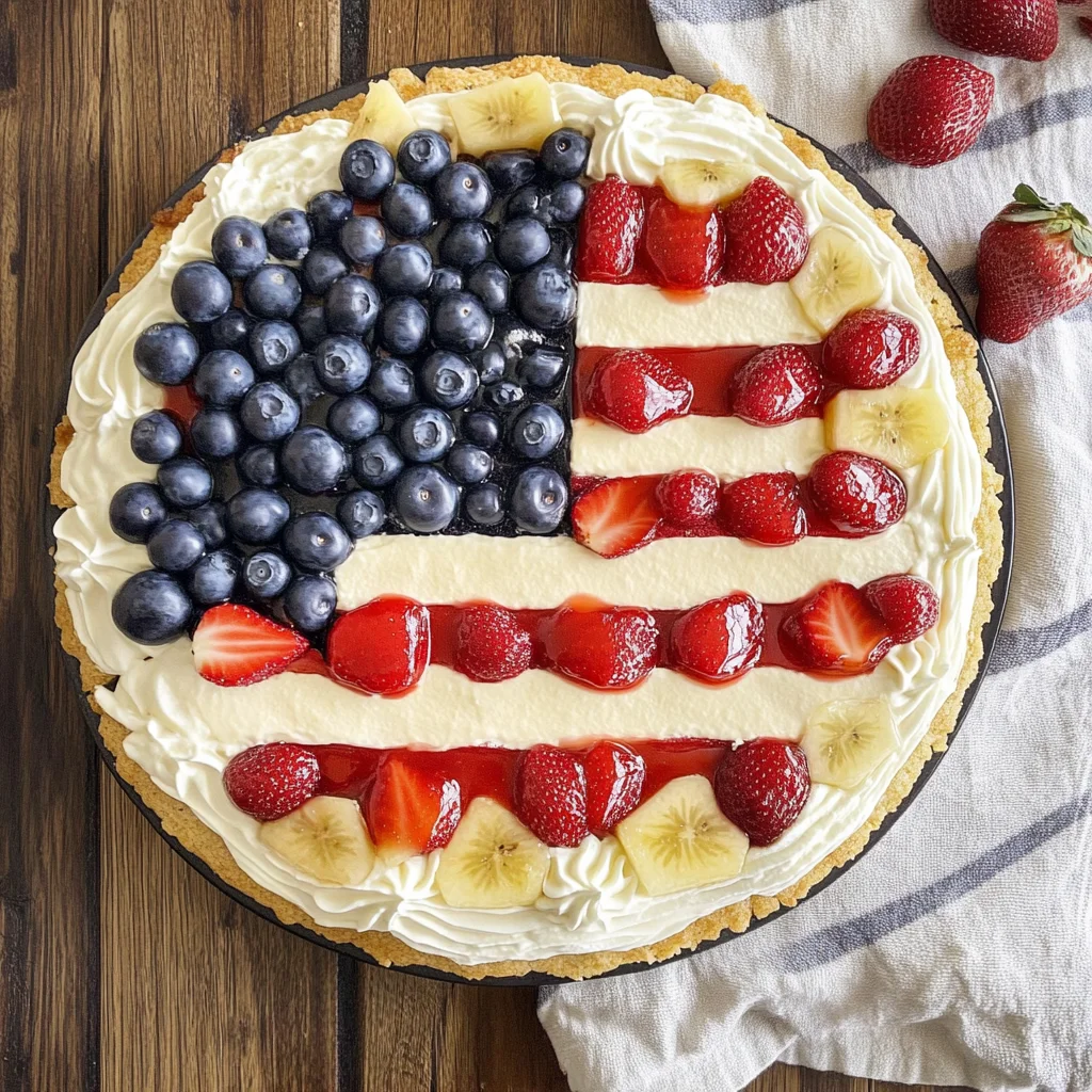 American Flag Fruit Pizza: A Festive Summer Delight