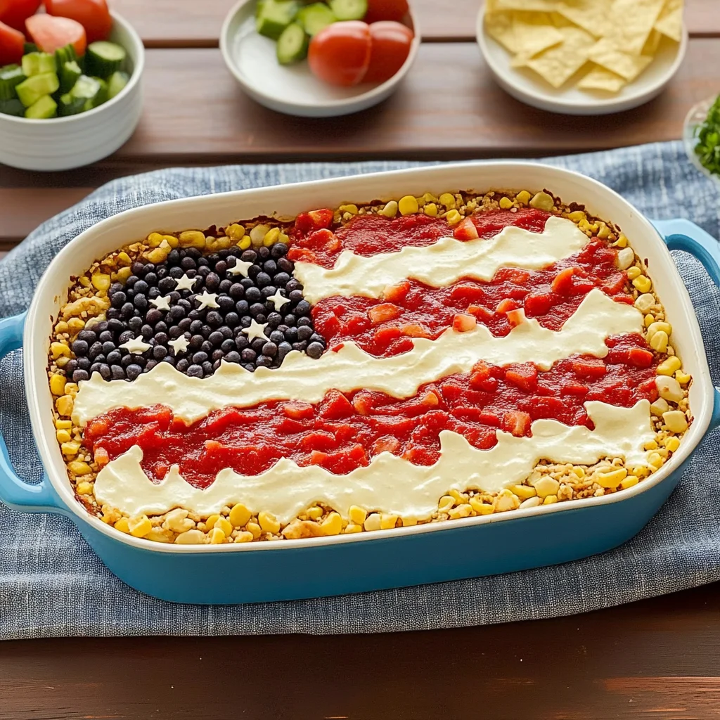 American Flag Taco Dip: A Festive Flavor Explosion