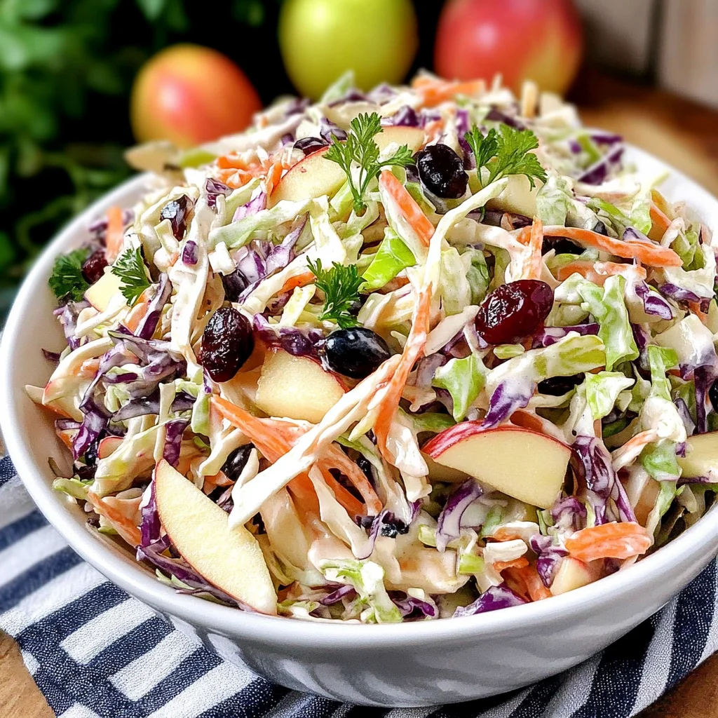 Apple Cranberry Refreshing Slaw: A Vibrant Crunchy Delight