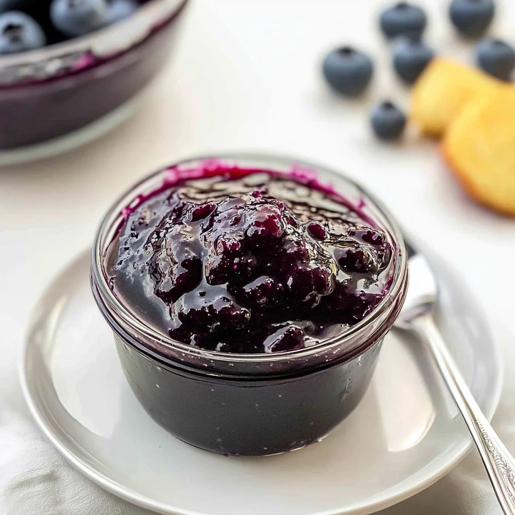 Blueberry Jam with Vanilla: A Sweet Morning Delight