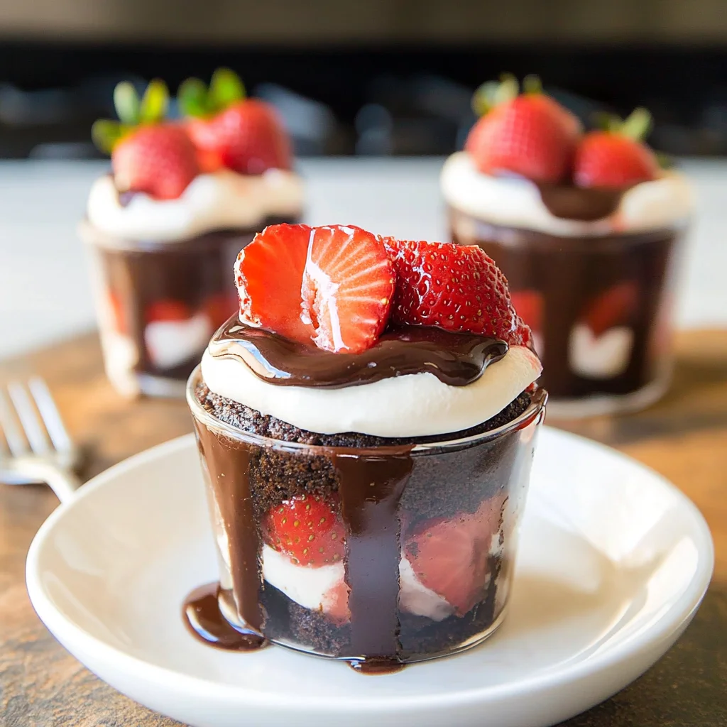 Chocolate Strawberry Dessert Cups: Delightfully Indulgent