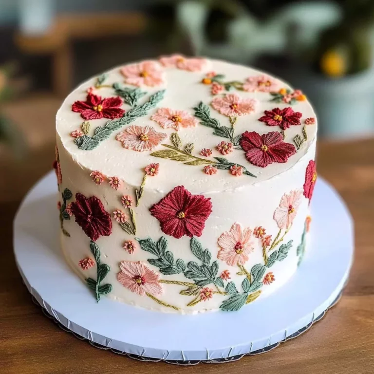 Embroidery Cake: A Deliciously Stunning Masterpiece