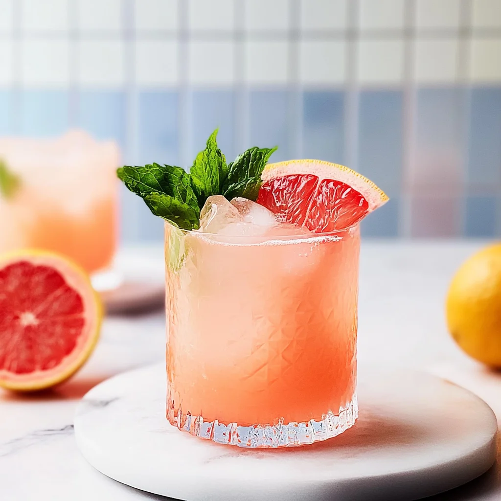Grapefruit Mocktail: Refreshingly Sweet Bliss