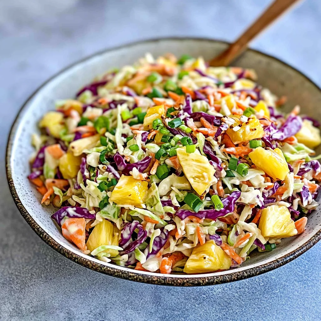 Hawaiian Pineapple Coleslaw: Tropical & Refreshing Delight