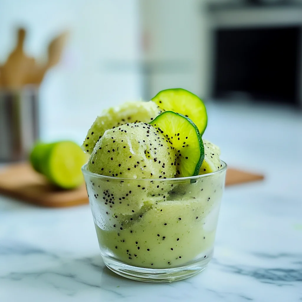 Kiwi Lime Sorbet: A Refreshing Summer Delight