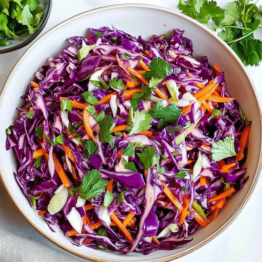 Purple Cabbage & Carrot Slaw: A Crunchy Delight