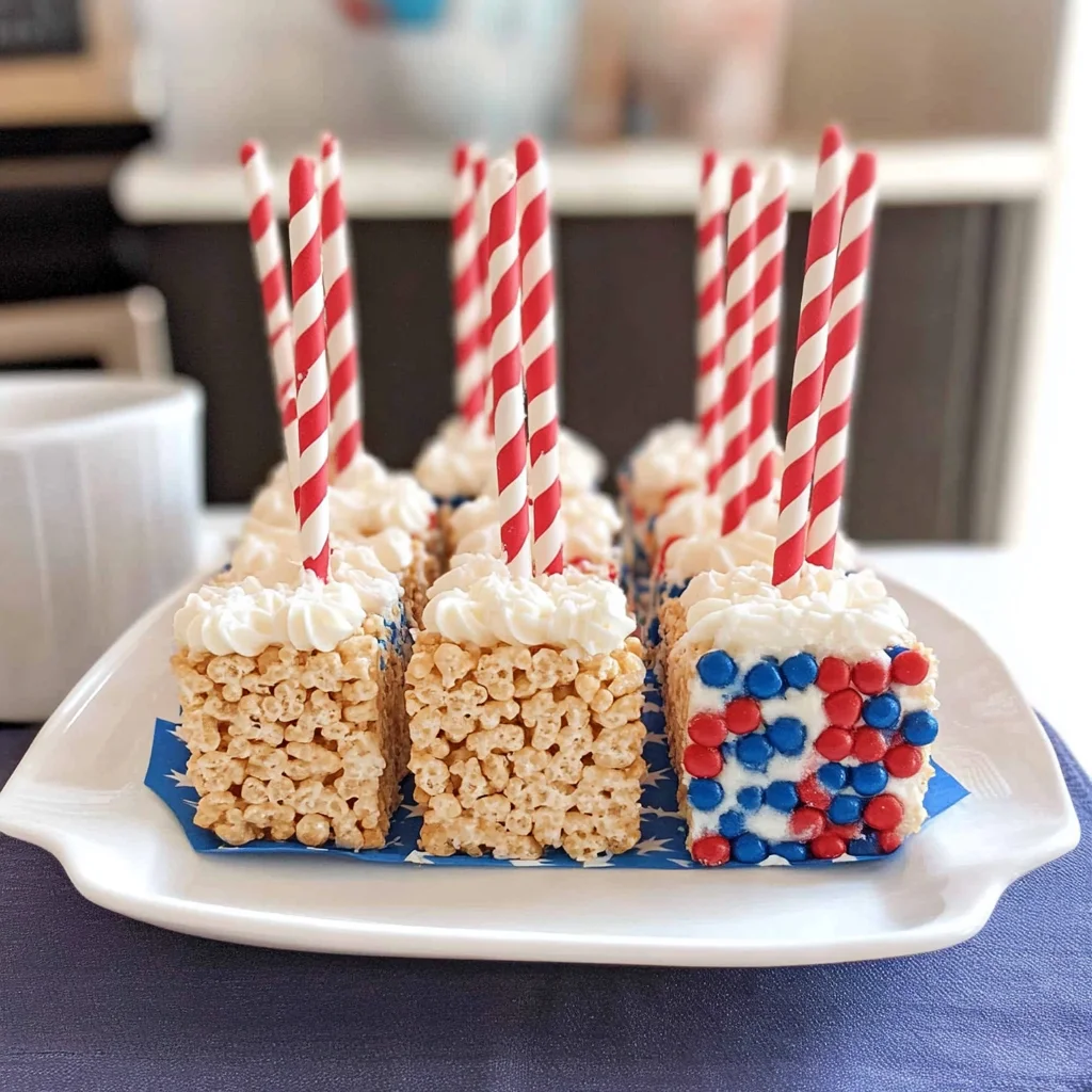 Rice Krispie Treats 4th of July Style: Chewy Celebration ...