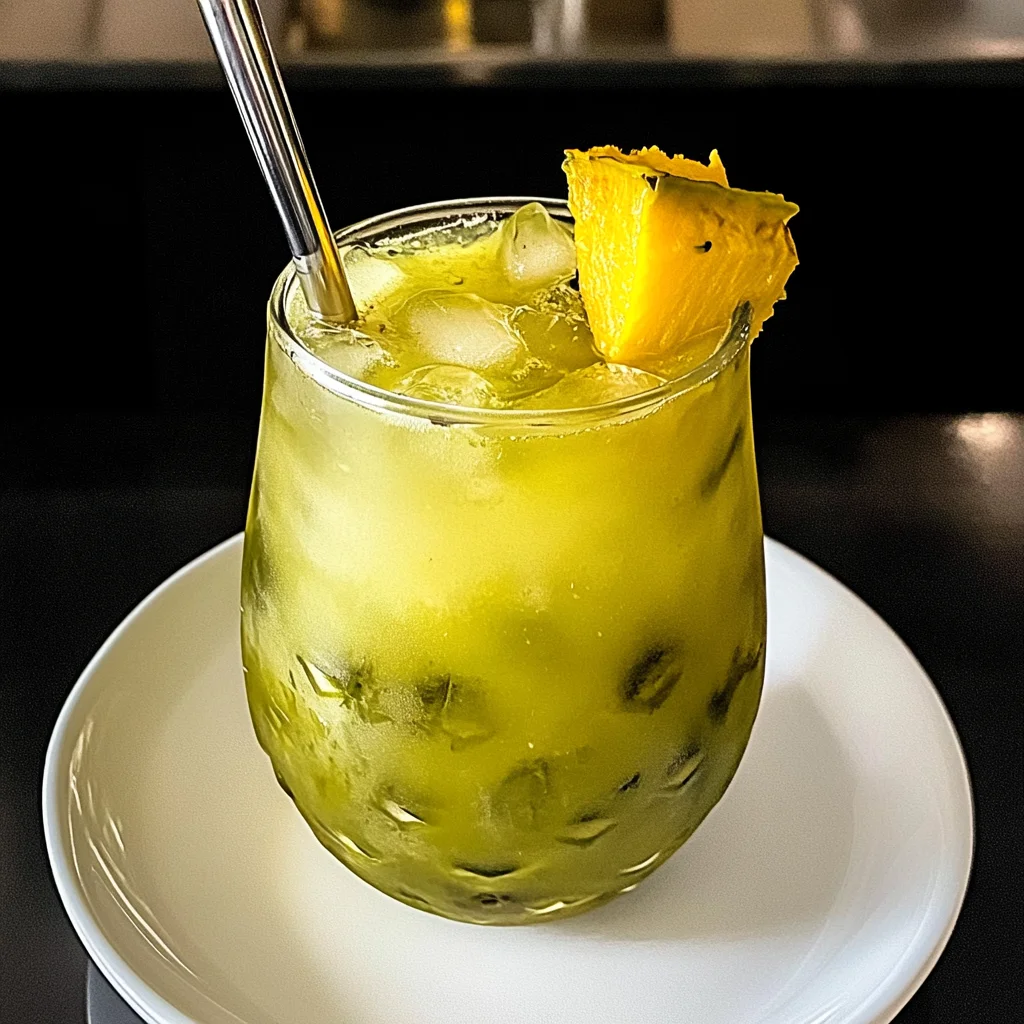 Tropical Iced Green Tea: Refreshingly Invigorating Bliss