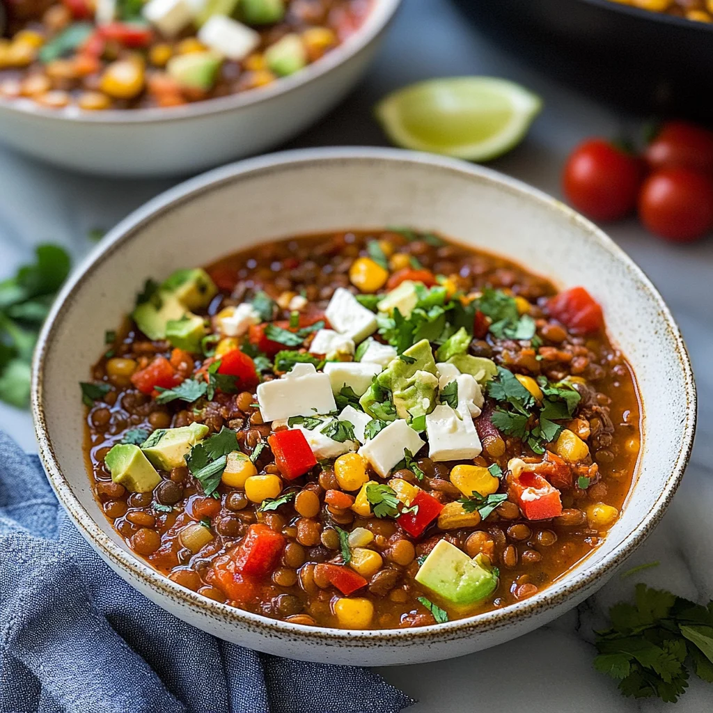Vegetarian Mexican Lentils: Flavorful Fiesta in a Bowl