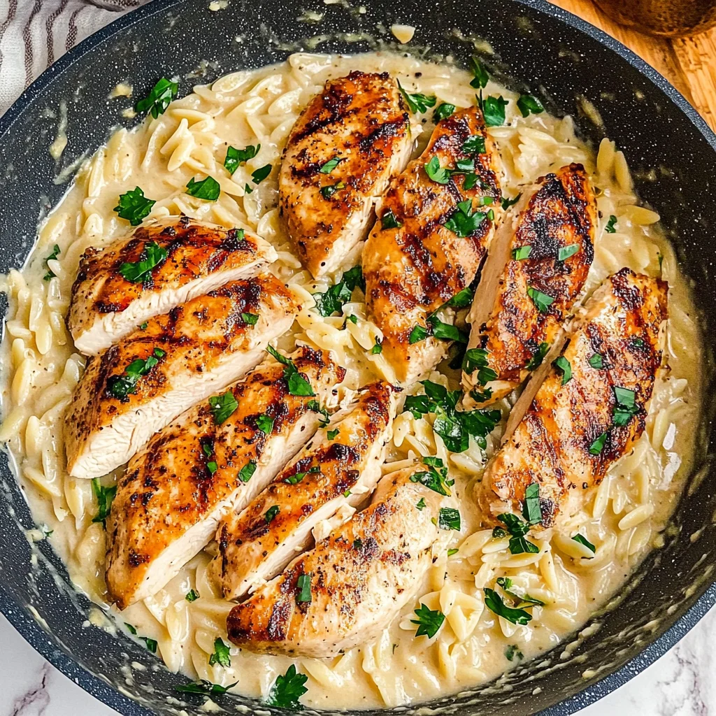 creamy chicken orzo: A Warm Hug in a Bowl
