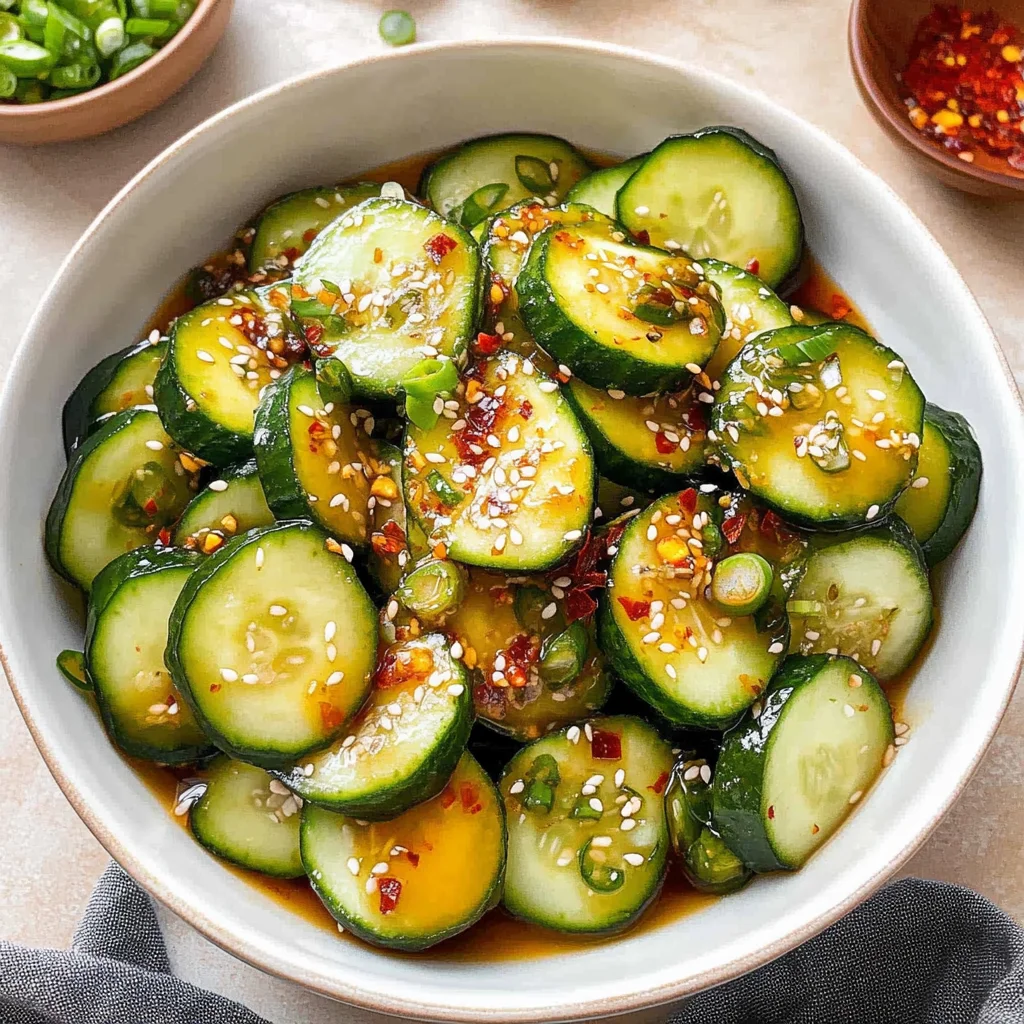 cucumber salad asian: Refreshingly Tangy Delight