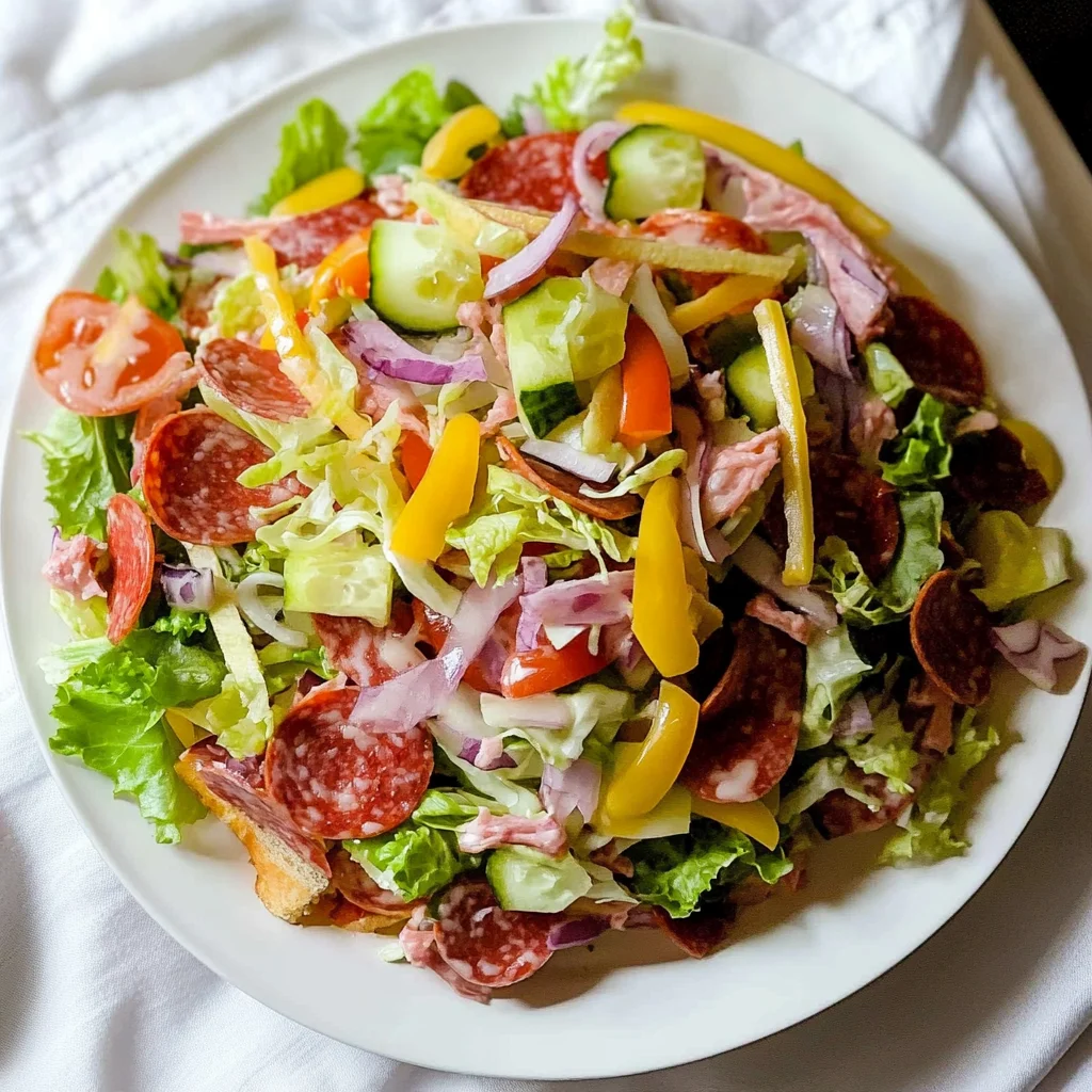 italian sub salad: Refreshingly Bold and Flavor-Packed