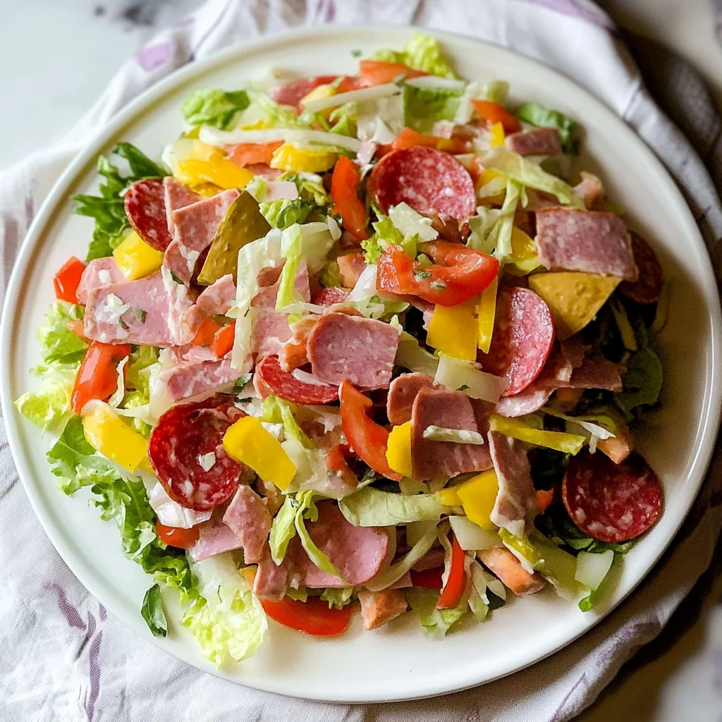italian sub salad: Refreshingly Bold and Flavor-Packed